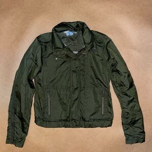 Athleta Olive Green Mesh Jacket